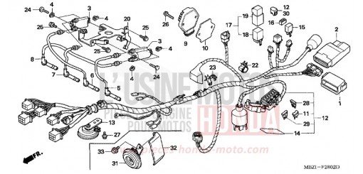WIRE HARNESS (CB600F3/4/5/6) CB600F5 de 2005